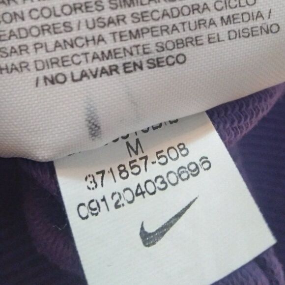 Vintage Nike Small Swoosh Logo Zipper Hoodie Sweatshirt Lightweight - Picture 7 of 9